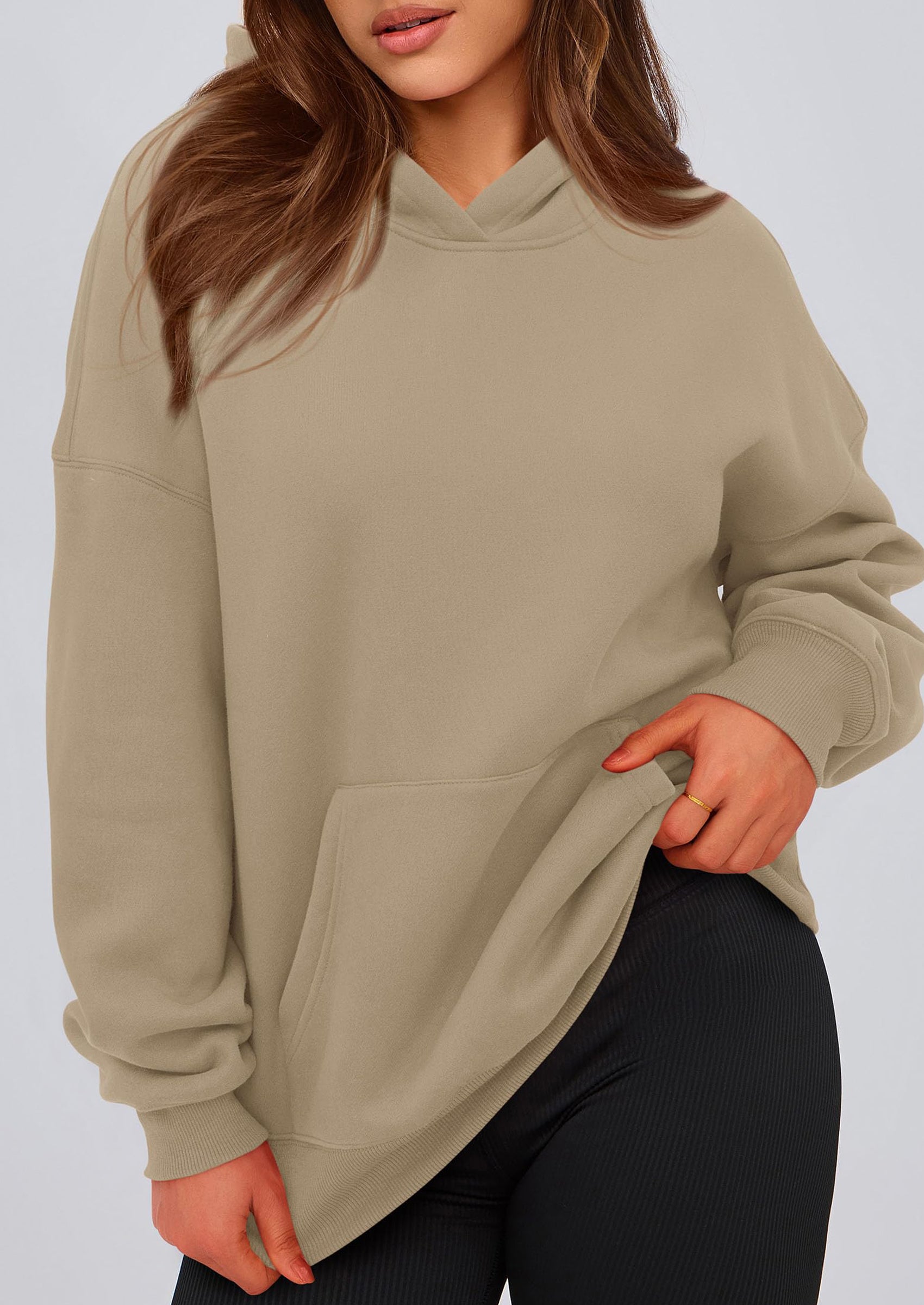 PRETTYGARDEN Womens Oversized Hoodies Fleece Hooded Sweatshirts Long Sleeve Pullover Tops Fall Outfits Winter Clothes