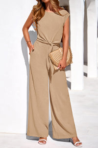 PRETTYGARDEN Women 2 Piece Lounge Sets Casual Summer Outfits Cap Sleeve Strappy Crop Tops Wide Leg Pant Tracksuit PRETTYGARDEN