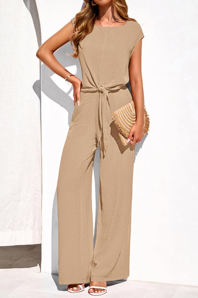 PRETTYGARDEN Women 2 Piece Lounge Sets Casual Summer Outfits Cap Sleeve Strappy Crop Tops Wide Leg Pant Tracksuit PRETTYGARDEN