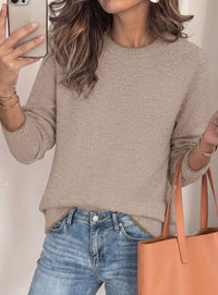PRETTYGARDEN Womens Crewneck Fall Sweaters Pullover Tops | Soft Stretchy Knit,Reglan Long Sleeve,Ribbed Cuffs,Color Block,Casual Daily Outfits,Office Work Clothes,Winter Layering Wear