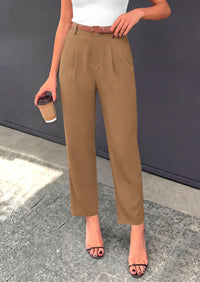 PRETTYGARDEN Womens Dress Pants Summer 2026 Work Clothes Tapered High Waisted Trousers Slacks Pockets Business Casual Outfits
