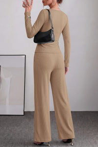 PRETTYGARDEN Women Fall 2 Piece LoungeWear Pant Sets