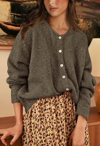 PRETTYGARDEN Long Sleeve Crewneck Button Down Womens Sweaters Fall Open Front Chunky Cardigan Sweaters for Women PRETTYGARDEN