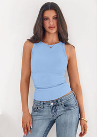 PRETTYGARDEN Womens Summer High Neck Ribbed Tank Tops Casual Basic Sleeveless Slim Fitted Racerback Workout T Shirts PRETTYGARDEN