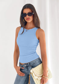 PRETTYGARDEN Womens Summer High Neck Ribbed Tank Tops Casual Basic Sleeveless Slim Fitted Racerback Workout T Shirts PRETTYGARDEN