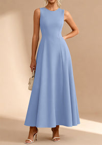 PRETTYGARDEN Women's Summer Tank Maxi Dress Spring Sleeveless Swing A Line Long Flowy Elegant Cocktail Dresses Pockets PRETTYGARDEN