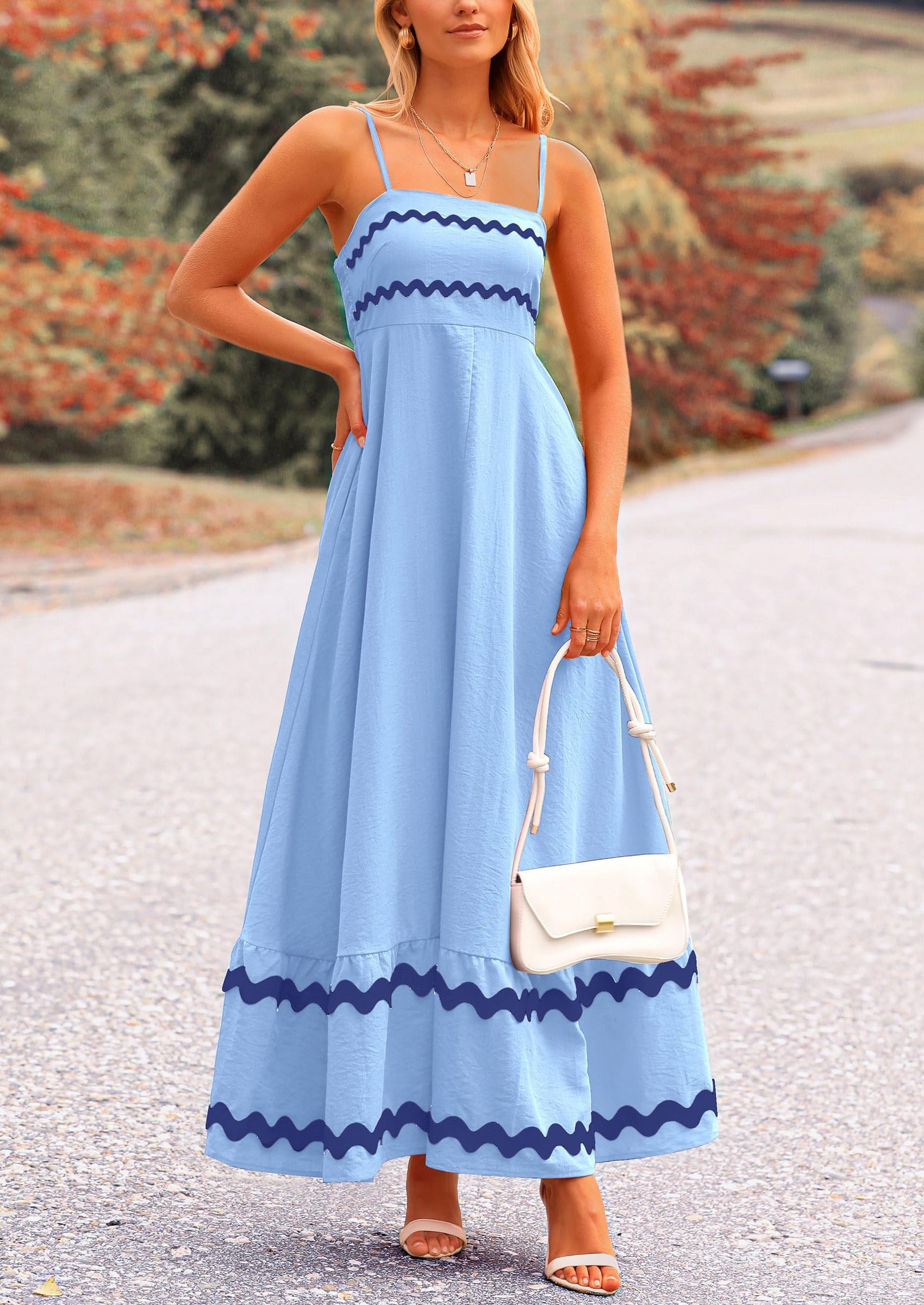 PRETTYGARDEN Women's Summer Flowy Maxi Dress Casual Sleeveless Spaghet PRETTYGARDEN Women's Summer Flowy Maxi Dress Casual Sleeveless Spaghet