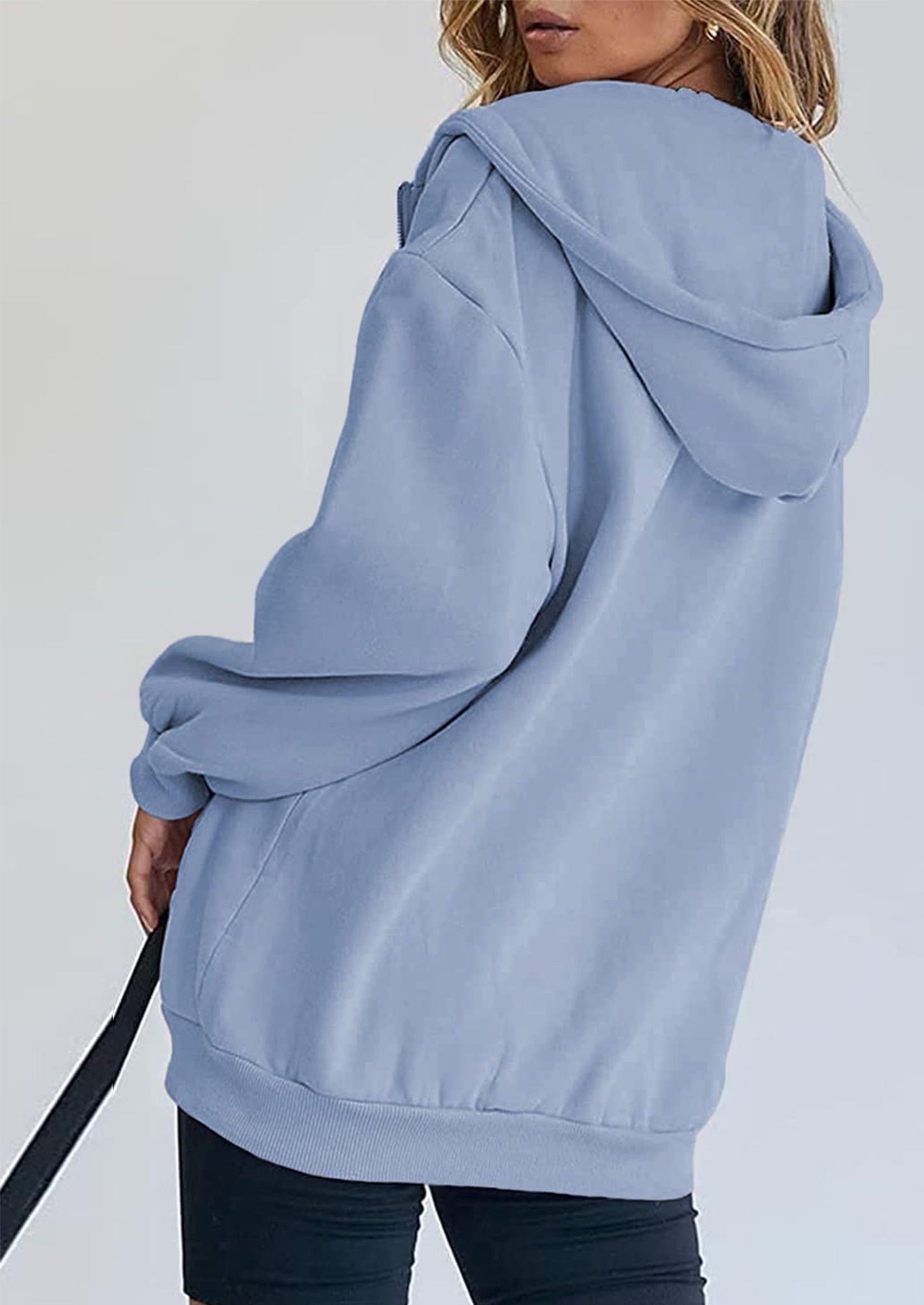 PRETTYGARDEN Women's Zip Up Y2K Hoodies Casual Long Sleeve Sweatshirts Fall Spring Track Jackets with Pockets