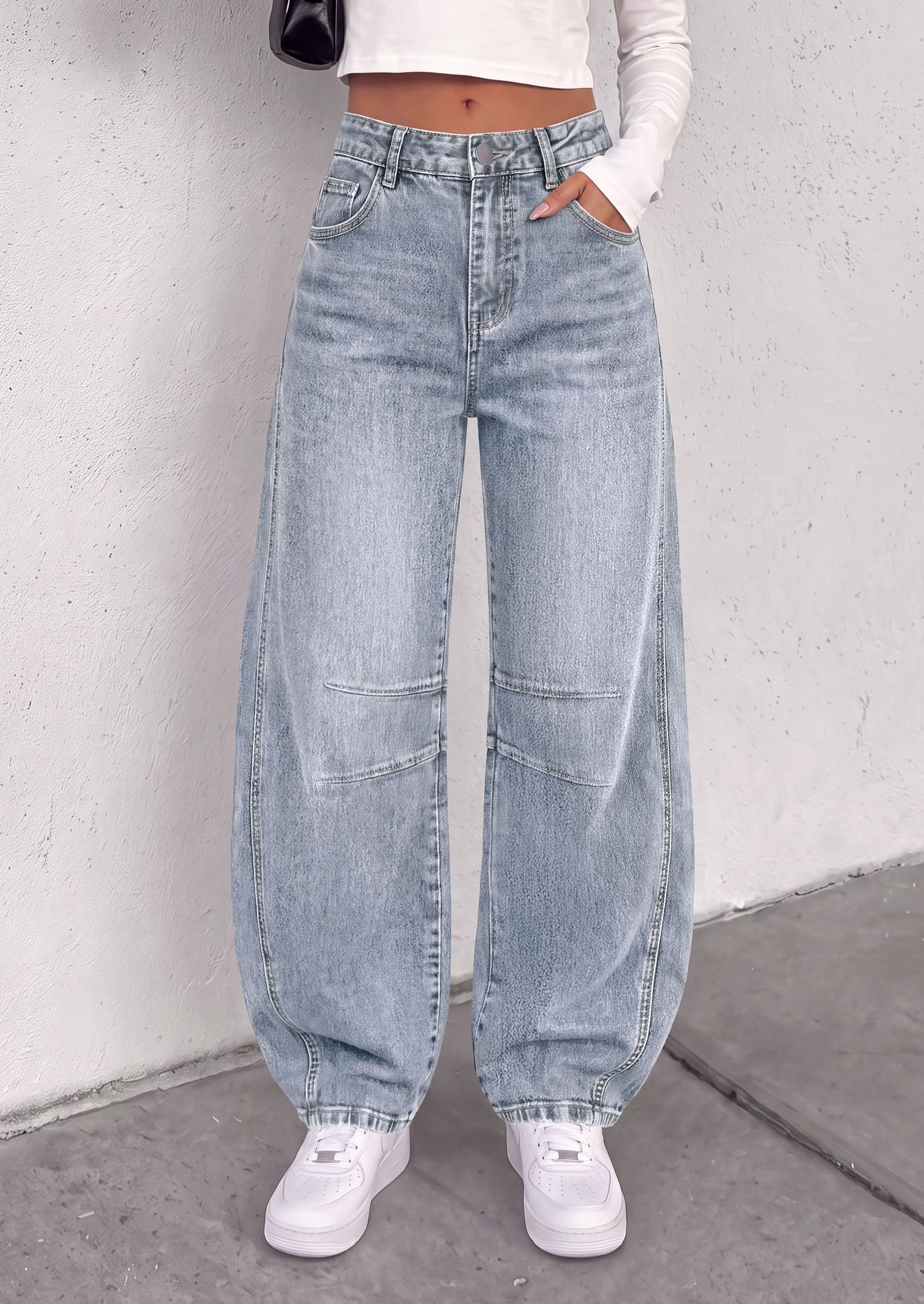 PRETTYGARDEN Womens Bootcut Denim Jeans Wide Leg Pants | Stretchy, High Waisted Rise, Flare Bell Bottom, Pockets, Trendy Casual, Going Out Outfits, Fall Winter Fashion Clothing