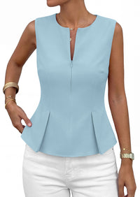 PRETTYGARDEN Women's 2026 Summer Vest Tops Business Casual Going Out Outfits Sleeveless Zip Up Dressy Tank Top Suit Waistcoat PRETTYGARDEN