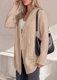 PRETTYGARDEN Women's Long Cardigans Hooded Chunky Sweaters  | Cozy Knit Jacket, Button up, Loose Fit, Pockets, Fall Coats, Trendy Casual, Going Out, Holiday Outfits, Winter Clothing