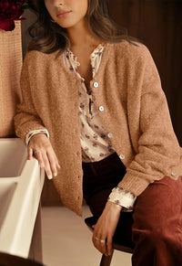 PRETTYGARDEN Long Sleeve Crewneck Button Down Womens Sweaters Fall Open Front Chunky Cardigan Sweaters for Women PRETTYGARDEN