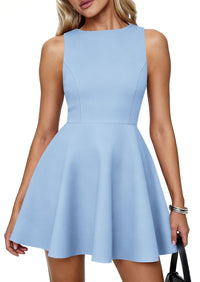 PRETTYGARDEN A Line Dresses for Women Elegant Classy Sleeveless Summer Short Tank Cocktail Party Spring Mini Dress PRETTYGARDEN