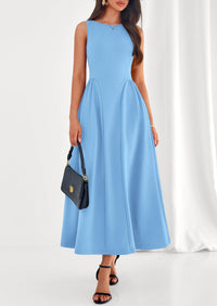 PRETTYGARDEN Summer Sleeveless Maxi Dresses for Women Elegant Classy A Line Tank Formal Midi Long Wedding Guest Dress PRETTYGARDEN