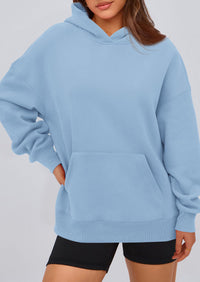 PRETTYGARDEN Womens Oversized Hoodies Fleece Hooded Sweatshirts Long Sleeve Pullover Tops Fall Outfits Winter Clothes