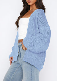 PRETTYGARDEN Cardigan Sweaters for Women Trendy Fall Fashion Long Sleeve Chunky Knit Cardigans Winter Clothing Outfits