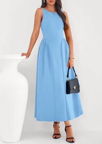 PRETTYGARDEN Summer Sleeveless Maxi Dresses for Women Elegant Classy A Line Tank Formal Midi Long Wedding Guest Dress PRETTYGARDEN