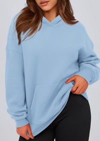 PRETTYGARDEN Womens Oversized Hoodies Fleece Hooded Sweatshirts Long Sleeve Pullover Tops Fall Outfits Winter Clothes