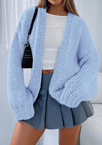 PRETTYGARDEN Cardigan Sweaters for Women Trendy Fall Fashion Long Sleeve Chunky Knit Cardigans Winter Clothing Outfits