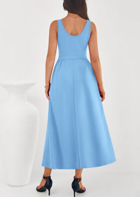 PRETTYGARDEN Summer Sleeveless Maxi Dresses for Women Elegant Classy A Line Tank Formal Midi Long Wedding Guest Dress PRETTYGARDEN