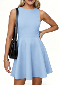 PRETTYGARDEN A Line Dresses for Women Elegant Classy Sleeveless Summer Short Tank Cocktail Party Spring Mini Dress PRETTYGARDEN