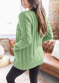 PRETTYGARDEN Women's Open Front Cardigan Sweaters Fall Fashion Button Down Cable Knit Chunky Winter Outerwear Coats