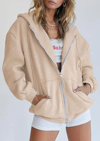 PRETTYGARDEN Women's Zip Up Y2K Hoodies Casual Long Sleeve Sweatshirts Fall Spring Track Jackets with Pockets