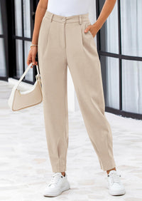 PRETTYGARDEN Womens Dress Pants Business Casual Trendy High Waisted Ankle Length Dressy Trousers Slacks Work Clothes