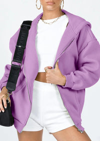 PRETTYGARDEN Women's Zip Up Y2K Hoodies Casual Long Sleeve Sweatshirts Fall Spring Track Jackets with Pockets