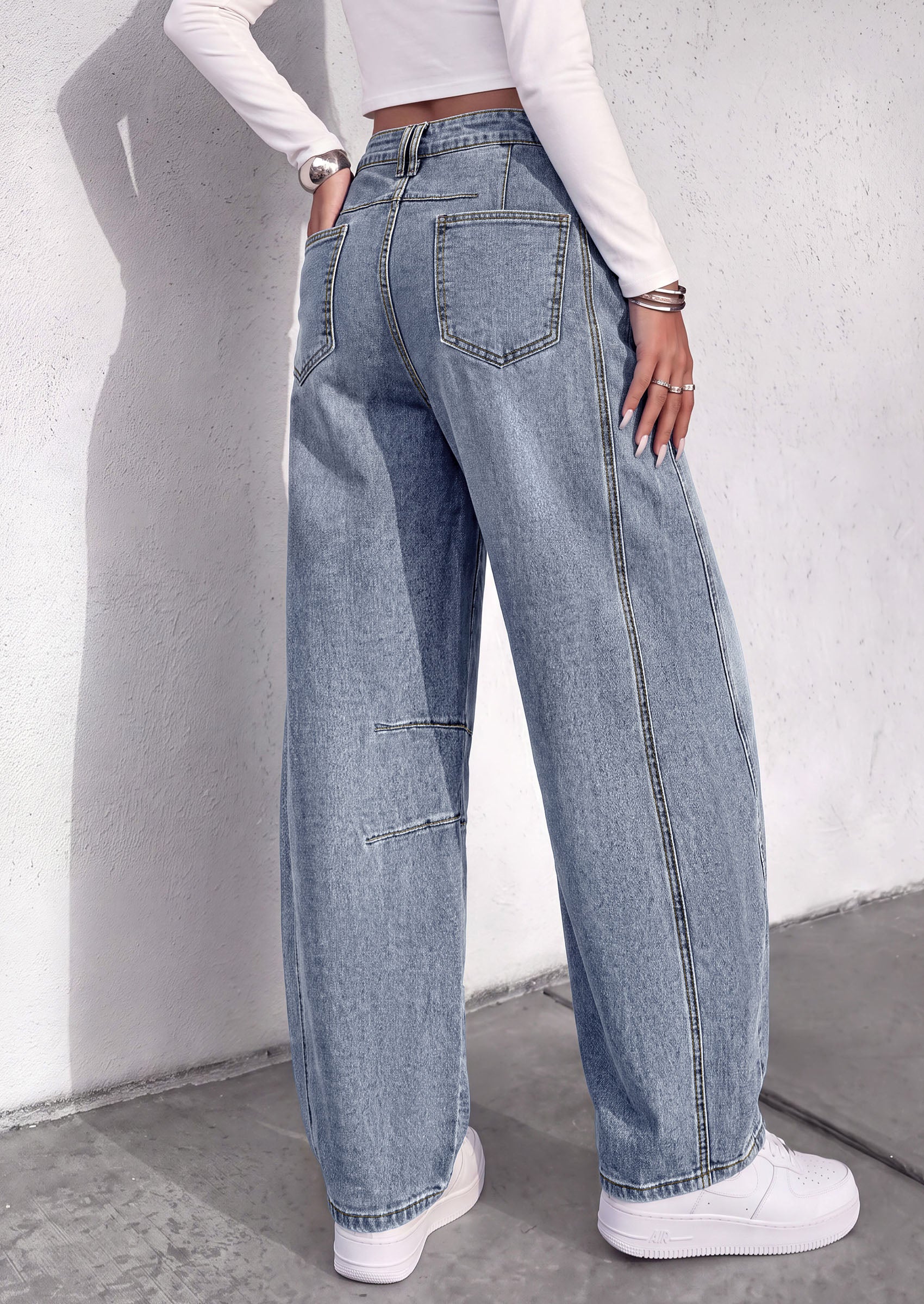PRETTYGARDEN Womens Bootcut Denim Jeans Wide Leg Pants | Stretchy, High Waisted Rise, Flare Bell Bottom, Pockets, Trendy Casual, Going Out Outfits, Fall Winter Fashion Clothing