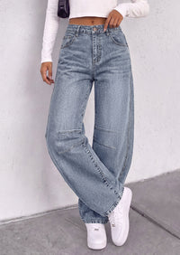 PRETTYGARDEN Womens Bootcut Denim Jeans Wide Leg Pants | Stretchy, High Waisted Rise, Flare Bell Bottom, Pockets, Trendy Casual, Going Out Outfits, Fall Winter Fashion Clothing
