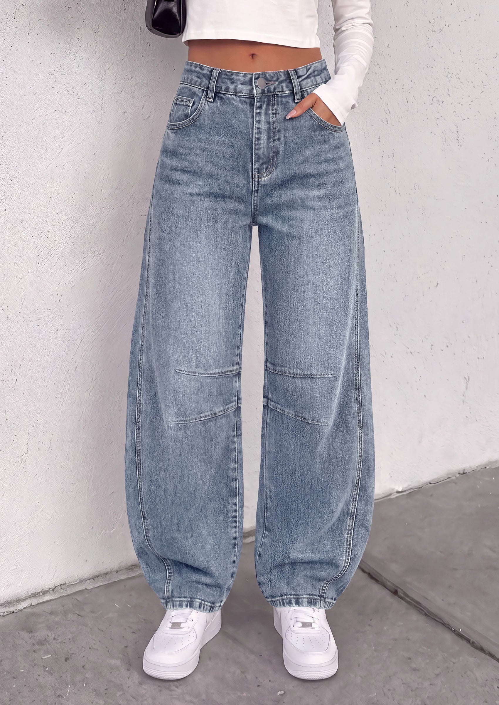 PRETTYGARDEN Womens Bootcut Denim Jeans Wide Leg Pants | Stretchy, High Waisted Rise, Flare Bell Bottom, Pockets, Trendy Casual, Going Out Outfits, Fall Winter Fashion Clothing