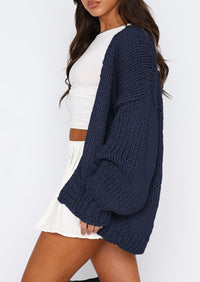 PRETTYGARDEN Cardigan Sweaters for Women Trendy Fall Fashion Long Sleeve Chunky Knit Cardigans Winter Clothing Outfits