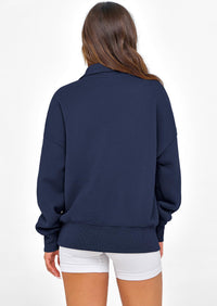 PRETTYGARDEN Womens Half Zip Oversized Sweatshirts Fleece Hoodies Trendy Long Sleeve Pullover Tops Y2k Spring Outfits