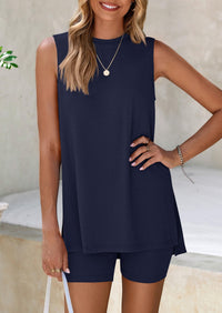 PRETTYGARDEN 2 Piece Sets for Women Summer Matching Lounge Shorts Set Resort Airport Travel Loungewear Outfits Clothing