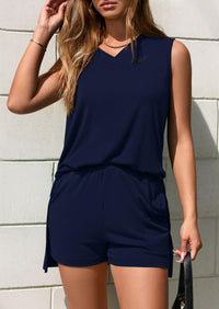 PRETTYGARDEN Women's Two Piece Lounge Set Summer Casual Oversized Shirts Biker Shorts Matching Airport Travel Outfit