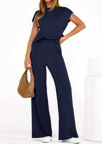 PRETTYGARDEN Womens 2 Piece Outfits Casual Cap Sleeve Lounge Set Summer Tracksuits Matching Sets Beach Fashion Travel Clothes PRETTYGARDEN