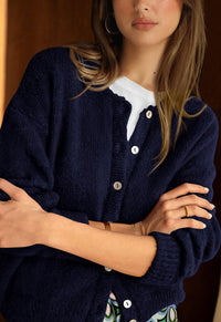 PRETTYGARDEN Long Sleeve Crewneck Button Down Womens Sweaters Fall Open Front Chunky Cardigan Sweaters for Women PRETTYGARDEN