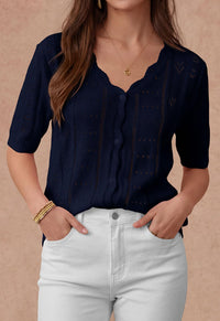 PRETTYGARDEN Womens Short Sleeve Crochet Knit Sweater Spring Fashion Button Down Lightweight Cardigans Summer Tops PRETTYGARDEN