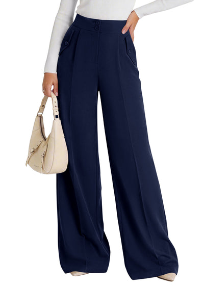 PRETTYGARDEN Women's Wide Leg Work Dress Pants Trousers