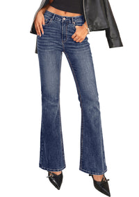 PRETTYGARDEN Womens High Waisted Flare Bell Bottom Jeans | Stretchy Trendy, High Waisted Rise, Flare Bell Bottom, Pockets, Dressy Casual Outfits, Fall Winter Fashion Clothing