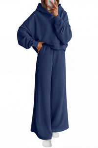 PRETTYGARDEN Women 2 Piece Lounge Sets Long Sleeve Hoodies Wide Leg Sweatpants Sweatsuits Workout Set Fall Outfits 2026