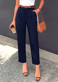 PRETTYGARDEN Womens Dress Pants Summer 2026 Work Clothes Tapered High Waisted Trousers Slacks Pockets Business Casual Outfits