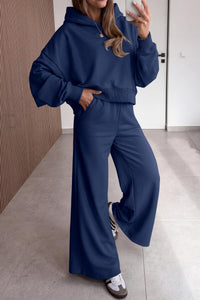 PRETTYGARDEN Women 2 Piece Lounge Sets Long Sleeve Hoodies Wide Leg Sweatpants Sweatsuits Workout Set Fall Outfits 2026
