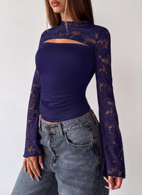 PRETTYGARDEN Womens Tops Fall Sexy Bell Long Sleeve Shirts Cut Out Fitted Y2k Lace Tshirt Ruched Going Out Crop Top 2026