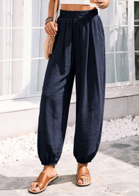 PRETTYGARDEN Womens 2026 Summer Casual Pants High Waisted Loose Wide Leg Palazzo Pockets Lounge Beach Travel Trousers Outfits