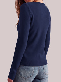 PRETTYGARDEN Long Sleeve Button Front Cardigan Sweaters for Women Fall Tops | Crewneck Ribbed Knit Sweater, Soft Short Cardigans, Business Casual Office Work Tops, Date Night Fashion Clothing Outfits