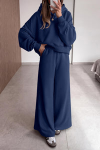 PRETTYGARDEN Women 2 Piece Lounge Sets Long Sleeve Hoodies Wide Leg Sweatpants Sweatsuits Workout Set Fall Outfits 2026