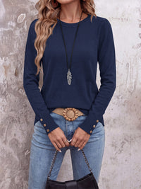 PRETTYGARDEN Womens Sweaters Long Sleeve Lightweight Knit Pullover Tops Crewneck Button Cuff Dressy Casual Fall Outfits 2026