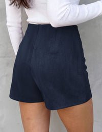 PRETTYGARDEN Fall Mini Skirts for Women 2026 Trendy High Waisted Asymmetrical Knit Suede Skirt Shorts Cute Y2k Outfits